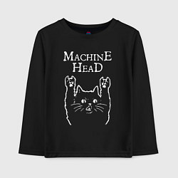 Детский лонгслив Machine Head Рок кот