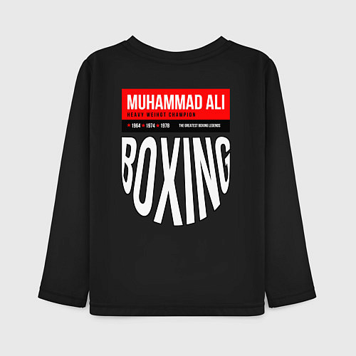 Детский лонгслив Muhammad Ali двухсторонняя / Черный – фото 2