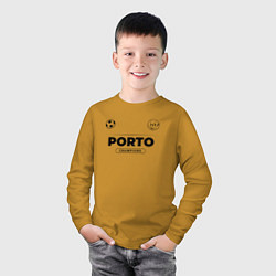 Лонгслив хлопковый детский Porto Униформа Чемпионов, цвет: горчичный — фото 2