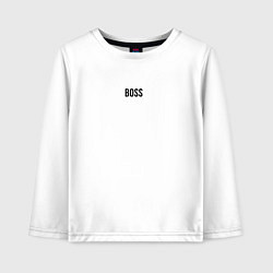 Детский лонгслив Boss Black Text