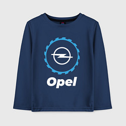 Лонгслив хлопковый детский Opel в стиле Top Gear, цвет: тёмно-синий