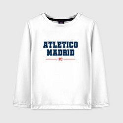Лонгслив хлопковый детский Atletico Madrid FC Classic, цвет: белый