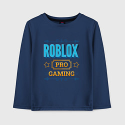 Лонгслив хлопковый детский Игра Roblox PRO Gaming, цвет: тёмно-синий