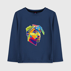 Лонгслив хлопковый детский 2PAC Style, цвет: тёмно-синий