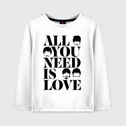 Детский лонгслив ALL YOU NEED IS LOVE THE BEATLES