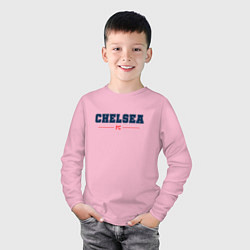 Лонгслив хлопковый детский Chelsea FC Classic, цвет: светло-розовый — фото 2