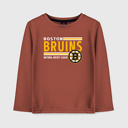 Лонгслив хлопковый детский NHL Boston Bruins Team, цвет: кирпичный