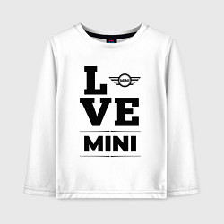 Лонгслив хлопковый детский Mini Love Classic, цвет: белый