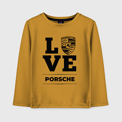 Лонгслив хлопковый детский Porsche Love Classic, цвет: горчичный