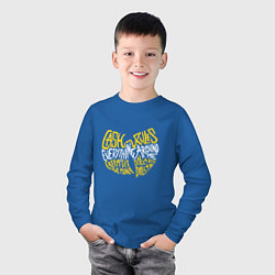 Лонгслив хлопковый детский CREAM Wu-Tang, цвет: синий — фото 2