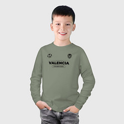 Лонгслив хлопковый детский Valencia Униформа Чемпионов, цвет: авокадо — фото 2
