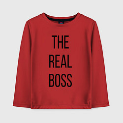 Детский лонгслив The real boss!