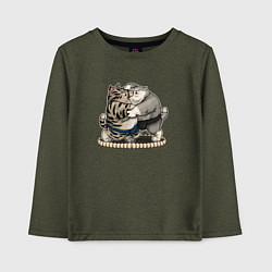 Детский лонгслив КОТИКИ СУМОИСТЫ