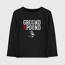 Детский лонгслив Ground And Pound Добивание ММА