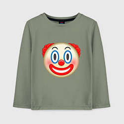 Детский лонгслив Эмодзи Клоун