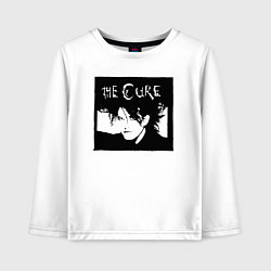 Лонгслив хлопковый детский The Cure Роберт Смит, цвет: белый