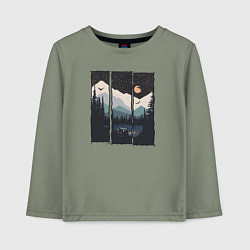 Детский лонгслив Бездорожье Сибирь