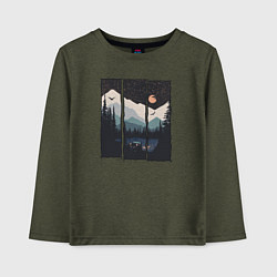 Детский лонгслив Бездорожье Сибирь