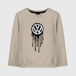 Детский лонгслив Volkswagen - art logo