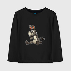 Детский лонгслив Задумчивый осел