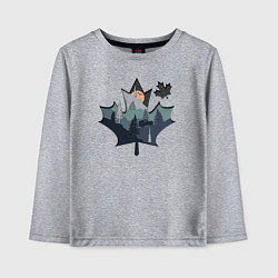 Лонгслив хлопковый детский Бездорожье, цвет: меланж