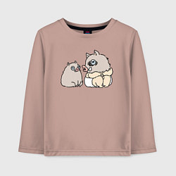 Лонгслив хлопковый детский Малыш иноске, цвет: пыльно-розовый