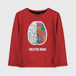 Детский лонгслив Creative Brain
