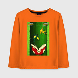 Лонгслив хлопковый детский Zitz & Pimple go down, цвет: оранжевый