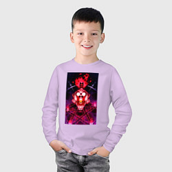 Лонгслив хлопковый детский Cult of the Lamb - Призыв, цвет: лаванда — фото 2