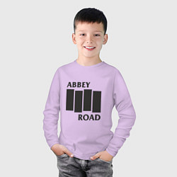 Лонгслив хлопковый детский Abbey Road - The Beatles, цвет: лаванда — фото 2