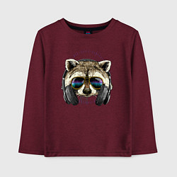 Детский лонгслив Музыкальный енот