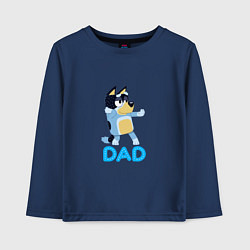 Лонгслив хлопковый детский Doggy Dad, цвет: тёмно-синий