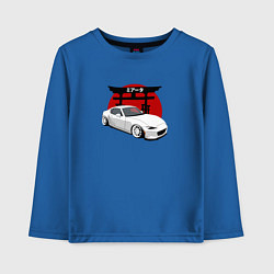 Лонгслив хлопковый детский Mazda MX5 Miata ND JDM, цвет: синий