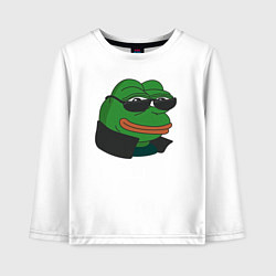Детский лонгслив Лягушонок Пепе крутой