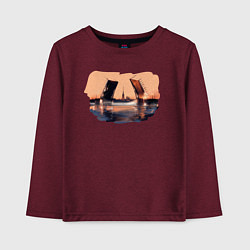 Детский лонгслив Закат в Питере