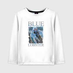 Детский лонгслив Blue lobster meme