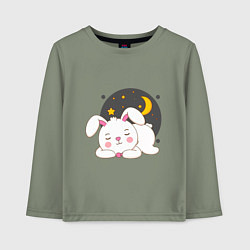 Детский лонгслив Спящий Зайка