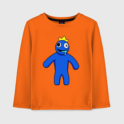Лонгслив хлопковый детский Синий из Роблокс, цвет: оранжевый