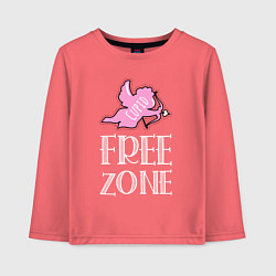 Детский лонгслив Cupid free zone