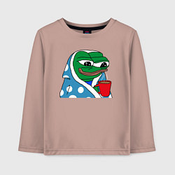 Детский лонгслив Frog Pepe мем