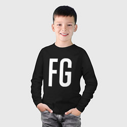 Лонгслив хлопковый детский FG - BTS, цвет: черный — фото 2