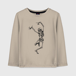 Детский лонгслив Скелет и балет
