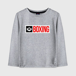 Лонгслив хлопковый детский Ring of boxing, цвет: меланж