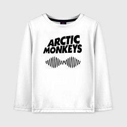 Лонгслив хлопковый детский Arctic Monkeys, цвет: белый