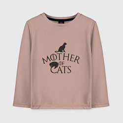 Детский лонгслив Мать котов