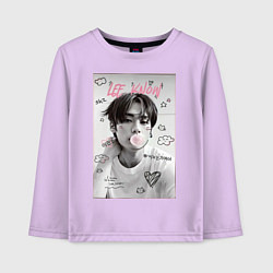 Лонгслив хлопковый детский Lee Know Stray Kids, цвет: лаванда