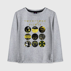 Детский лонгслив Twenty One Pilots коллаж