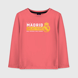 Лонгслив хлопковый детский Real Madrid galacticos, цвет: коралловый