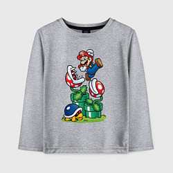 Детский лонгслив Ретро Марио