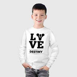 Лонгслив хлопковый детский Destiny love classic, цвет: белый — фото 2